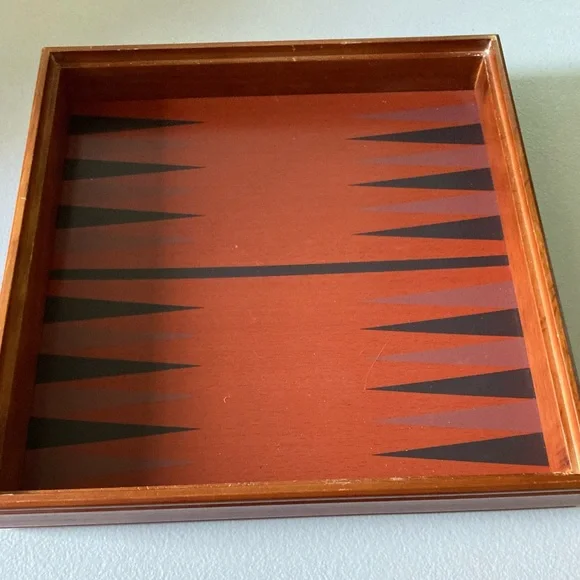 Vintage Wooden Combination Game Set Checkers Chess Backgammon Cribbage Dice - Picture 9 of 9